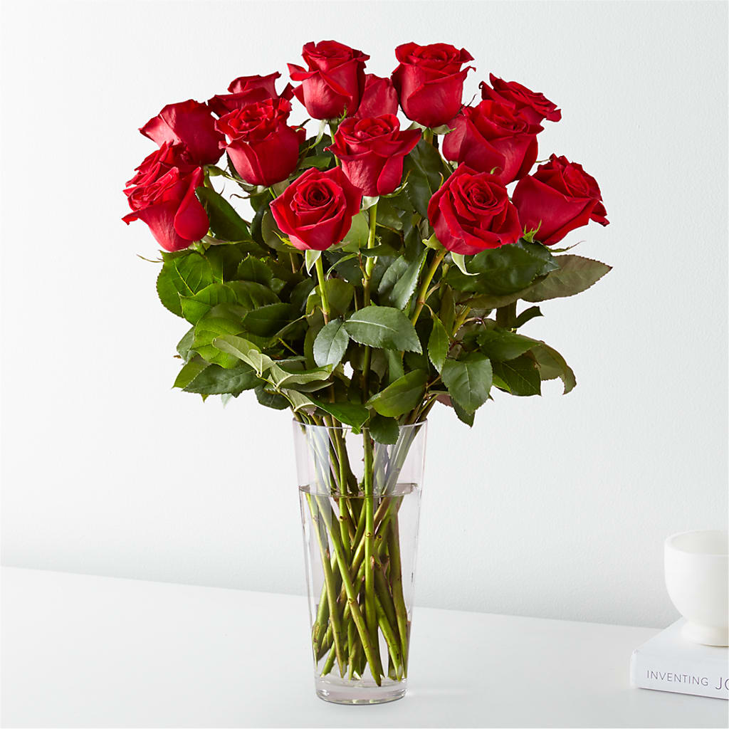 Long Stem Red Rose Bouquet – MOM'S FLOWERS, Springfield OH