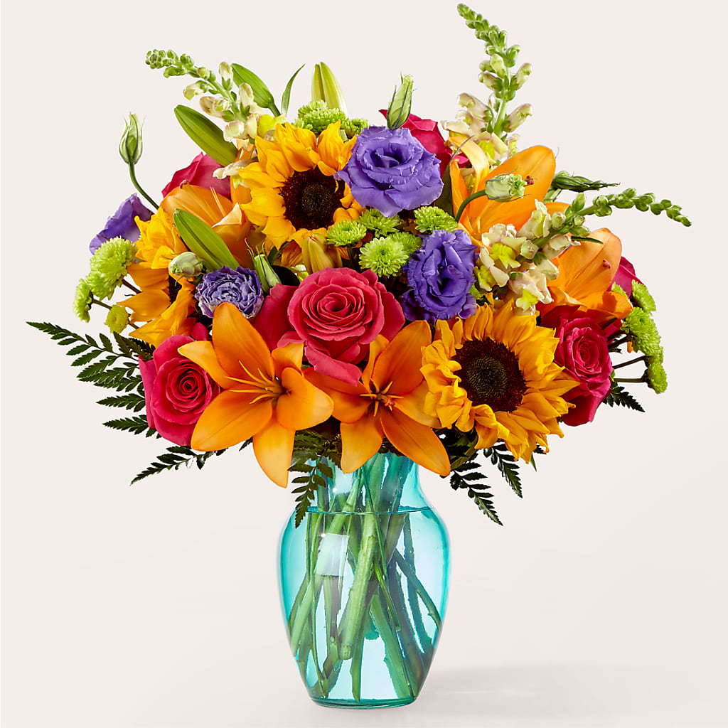 Double Rainbow Bouquet – MOM'S FLOWERS, Springfield OH