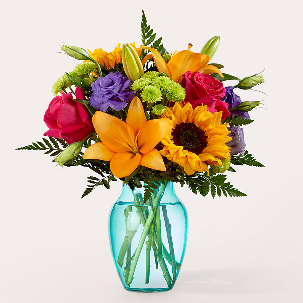 Double Rainbow Bouquet – MOM'S FLOWERS, Springfield OH