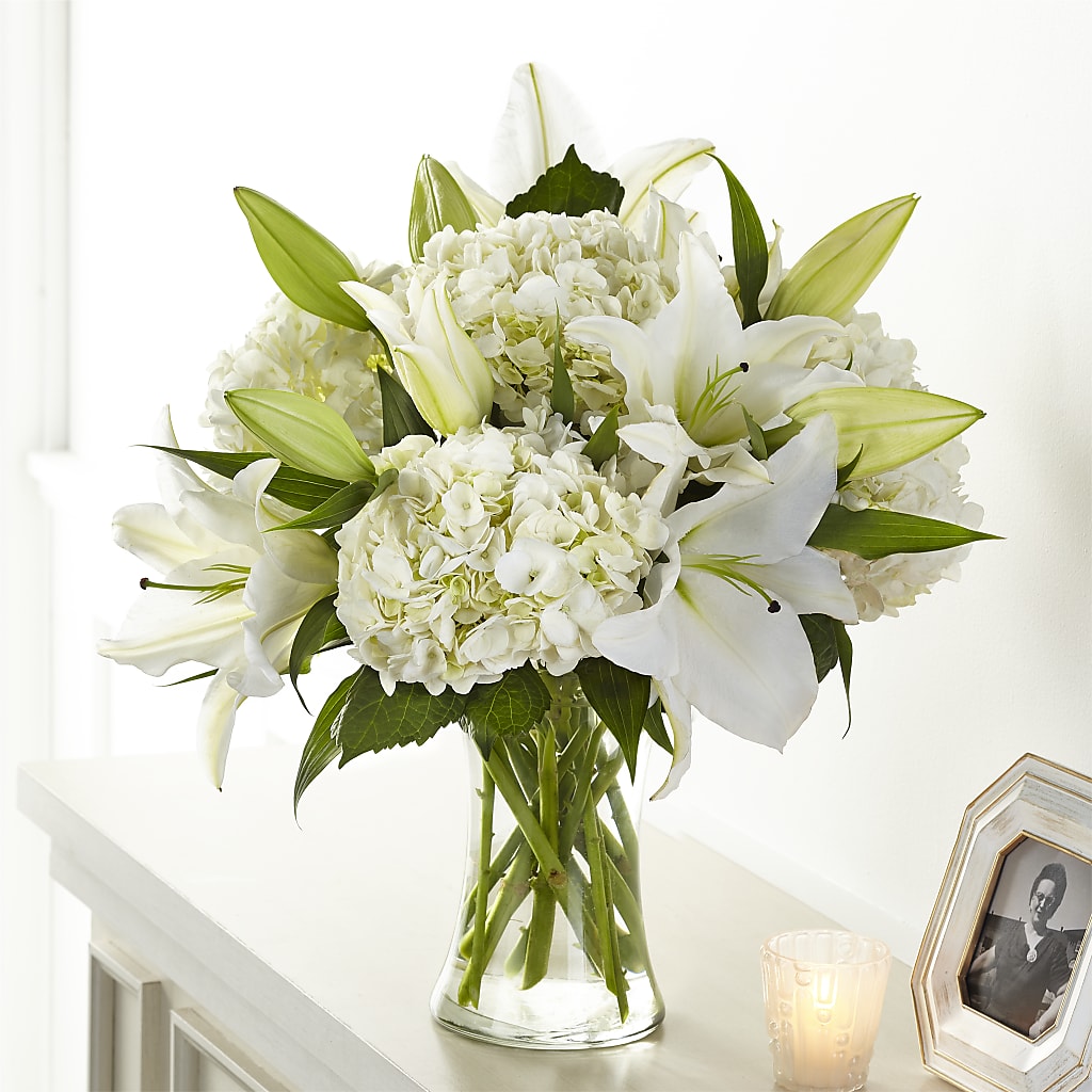 Compassionate Lily Bouquet – MOM'S FLOWERS, Springfield OH