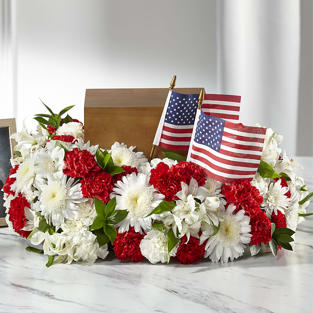 Spirit of Patriotism Cremation Adornment – MOM'S FLOWERS, Springfield OH