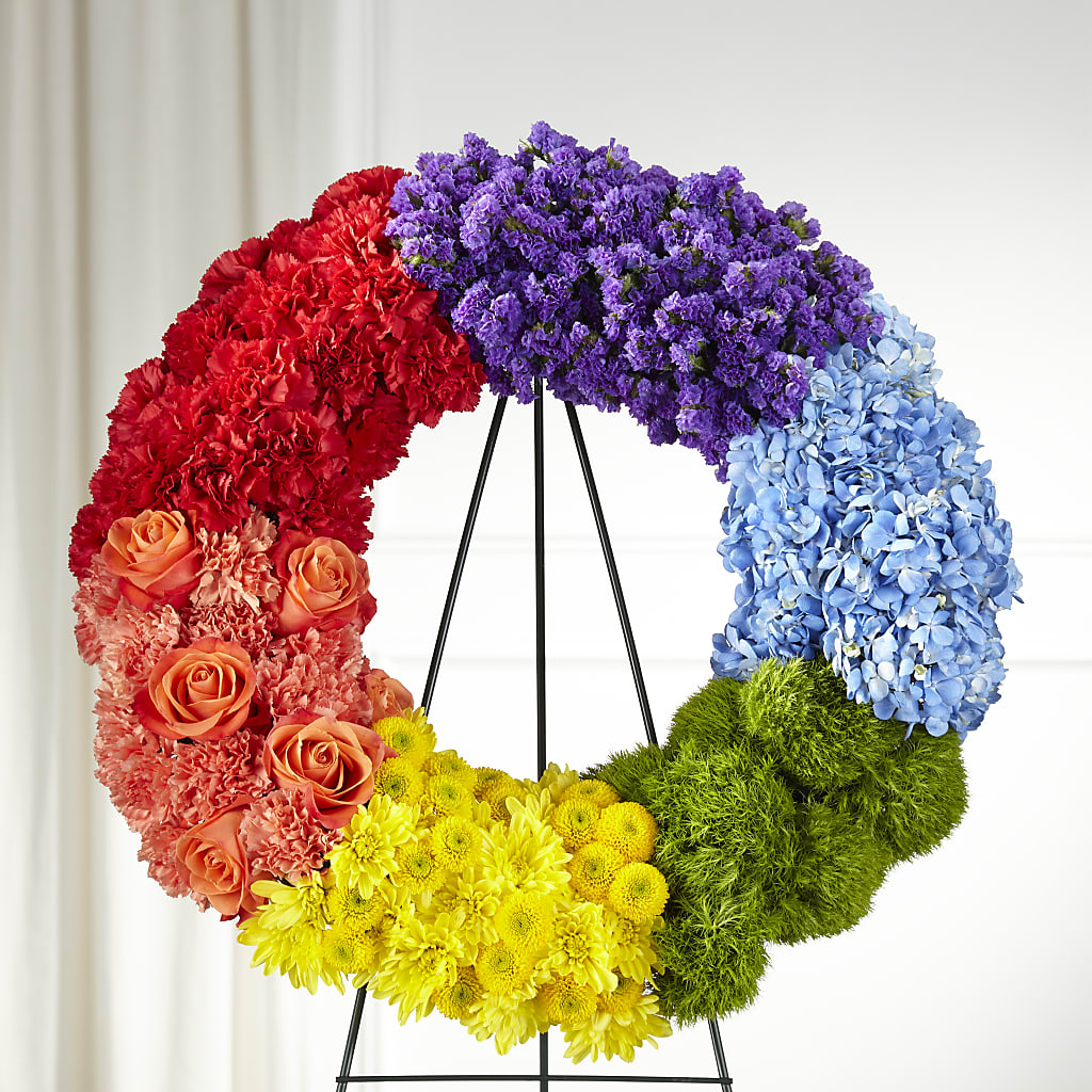 Circle of Love Wreath – MOM'S FLOWERS, Springfield OH