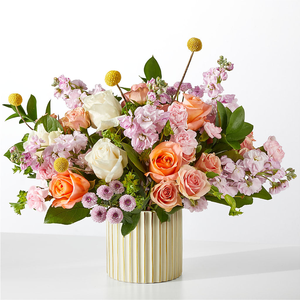 French Market Bouquet with Ivory Vase – MOM'S FLOWERS, Springfield OH