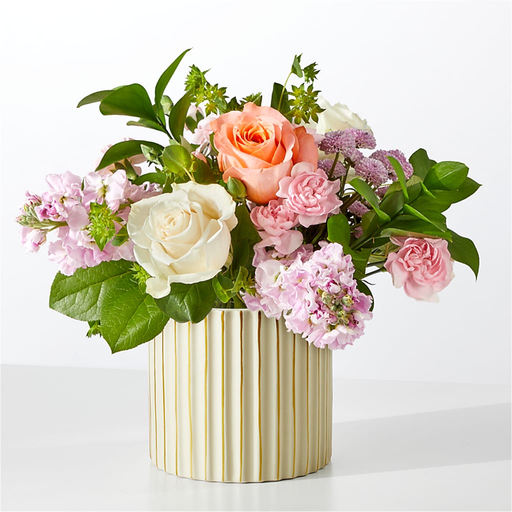 French Market Bouquet with Ivory Vase – MOM'S FLOWERS, Springfield OH