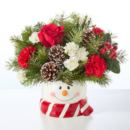 Jolly Snowman Bouquet – MOM'S FLOWERS, Springfield OH