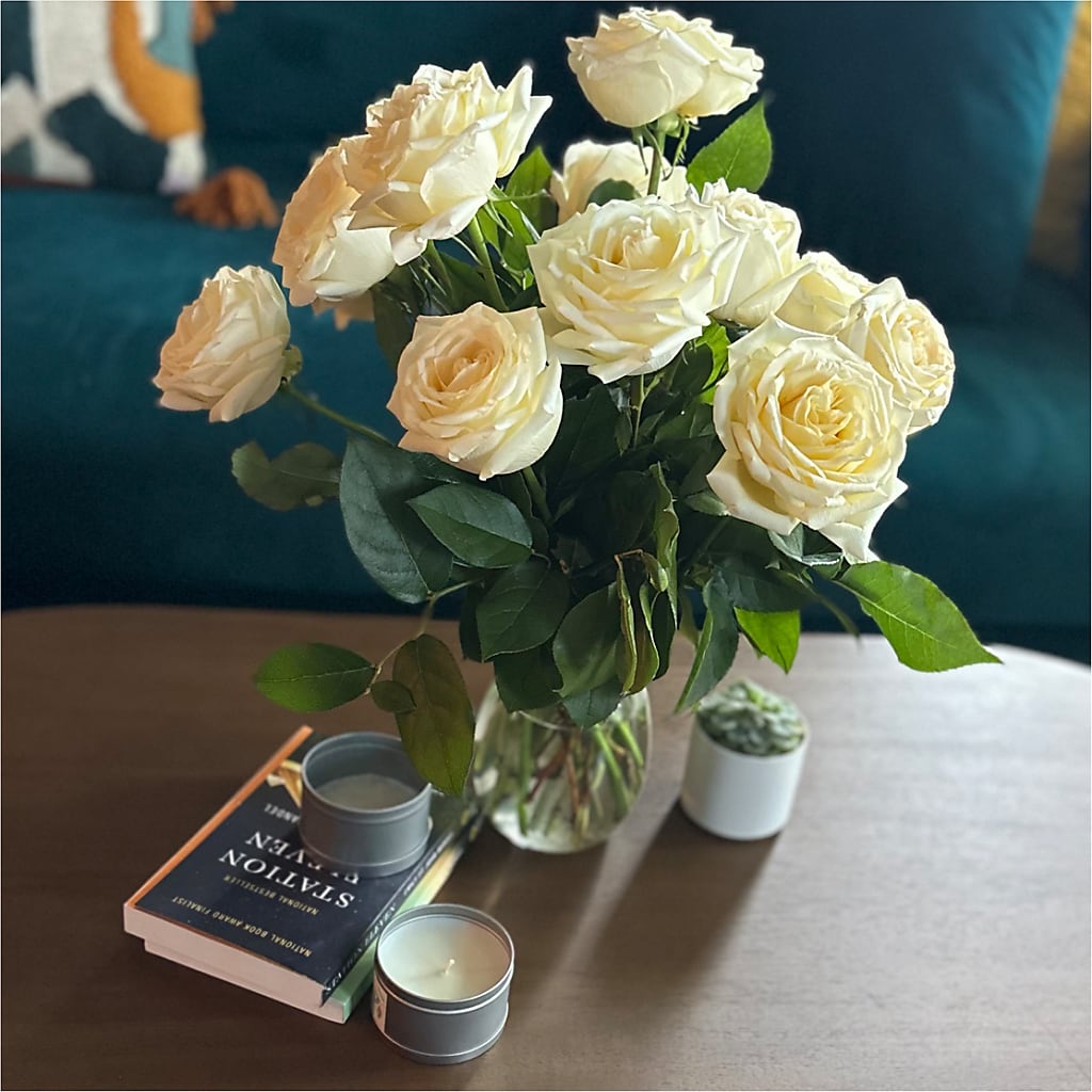 Long Stem Yellow Rose Bouquet – MOM'S FLOWERS, Springfield OH