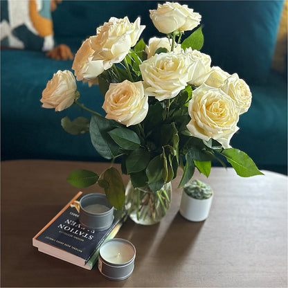 Long Stem Yellow Rose Bouquet – MOM'S FLOWERS, Springfield OH