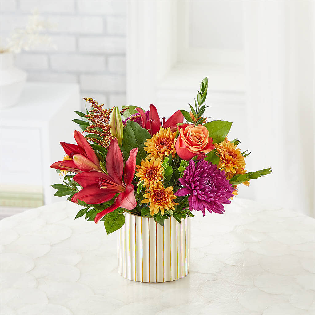 Burgundy Landscape Bouquet – MOM'S FLOWERS, Springfield OH