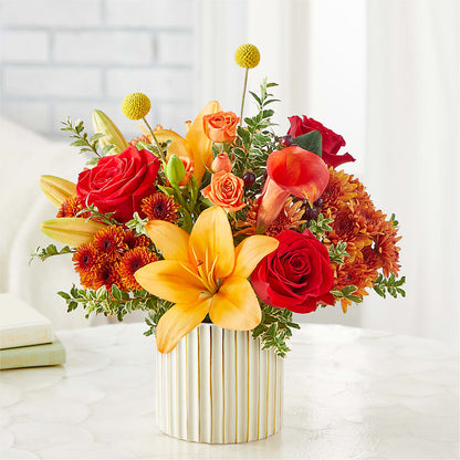Scarlet Skies Bouquet – MOM'S FLOWERS, Springfield OH