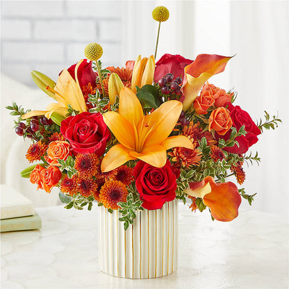 Scarlet Skies Bouquet – MOM'S FLOWERS, Springfield OH