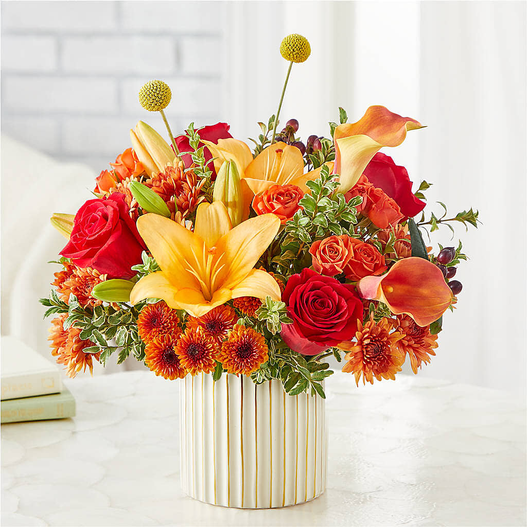 Scarlet Skies Bouquet – MOM'S FLOWERS, Springfield OH