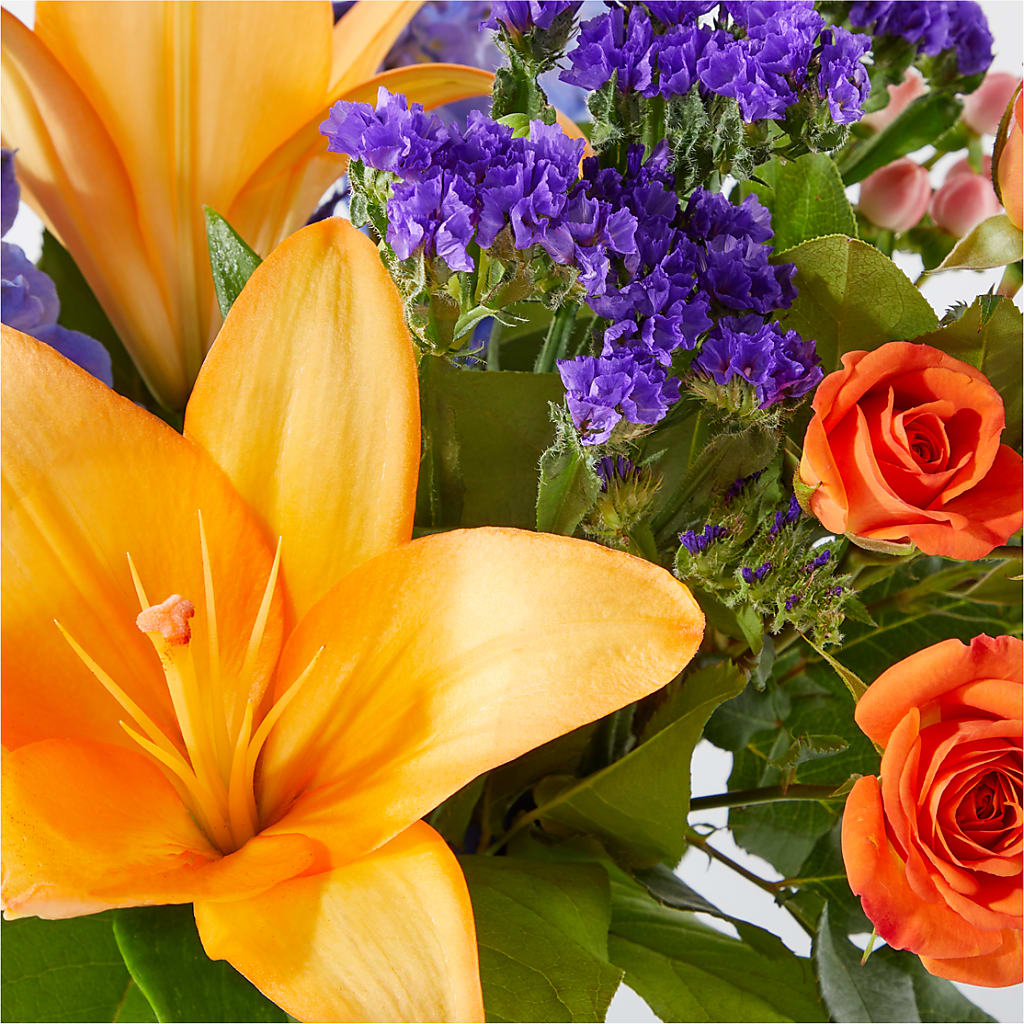 Radiant Citrus Bouquet – MOM'S FLOWERS, Springfield OH