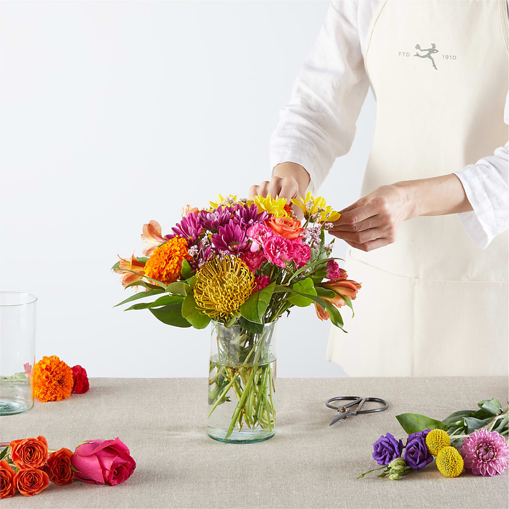 Feast of Color – A Florist Original – MOM'S FLOWERS, Springfield OH