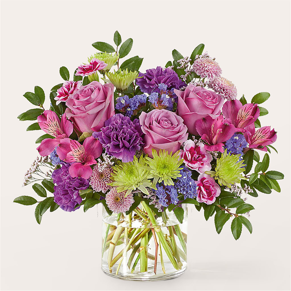 Glass Half Full Bouquet – MOM'S FLOWERS, Springfield OH