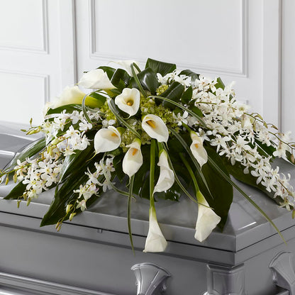 Angel Wings Casket Spray – MOM'S FLOWERS, Springfield OH