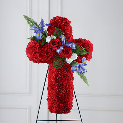 Faithful Hero Floral Cross – MOM'S FLOWERS, Springfield OH