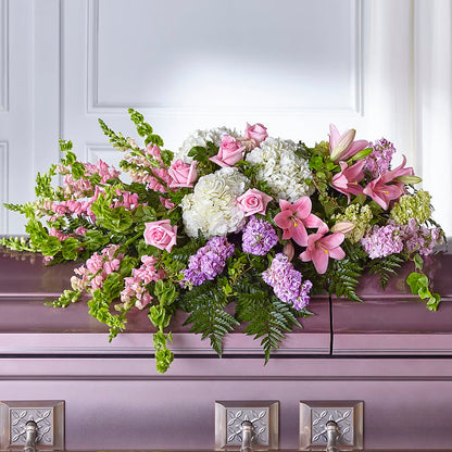 Life's Gratitude Casket Spray – MOM'S FLOWERS, Springfield OH