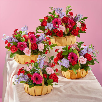 Pink Picnic Basket – MOM'S FLOWERS, Springfield OH