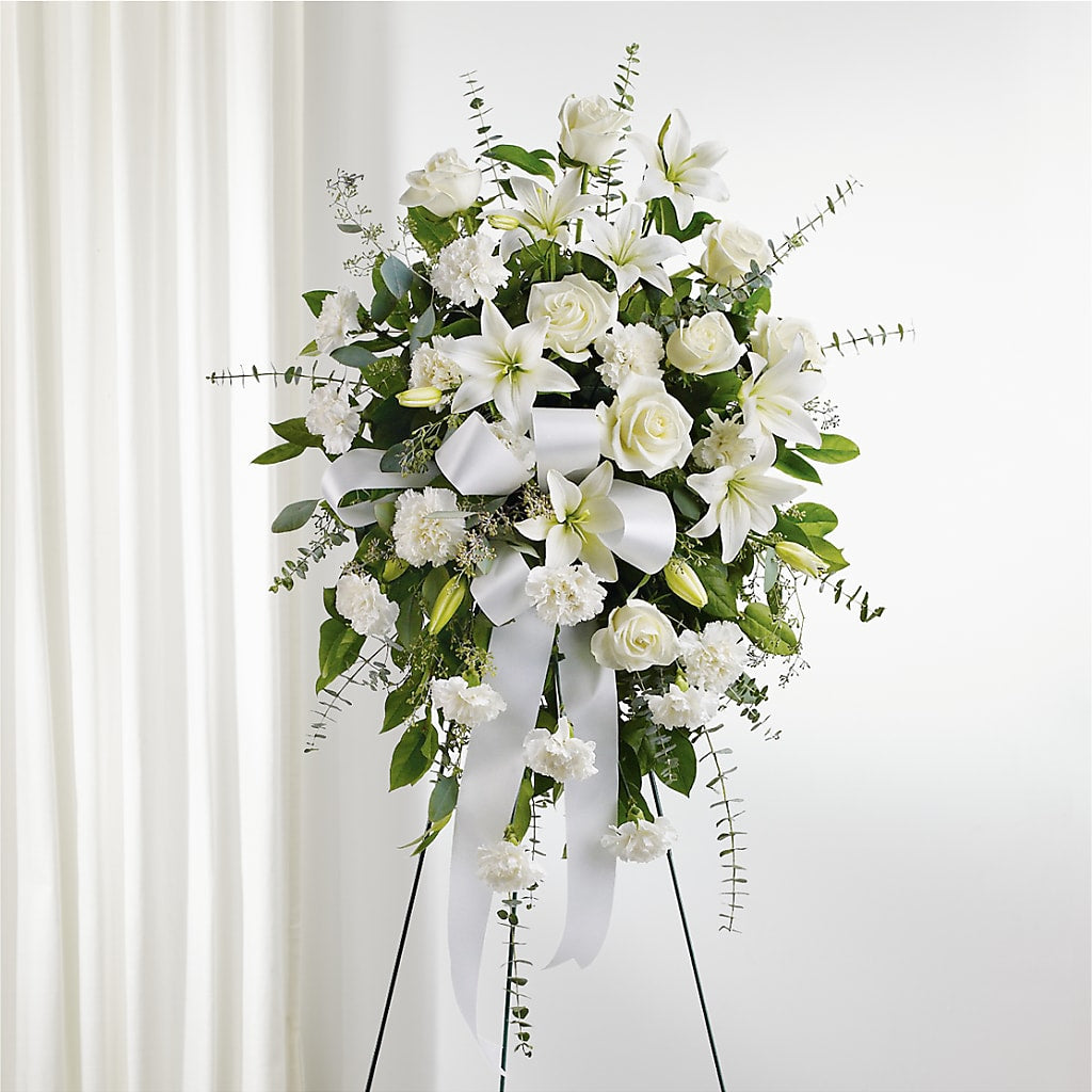 With Care Standing Spray – MOM'S FLOWERS, Springfield OH