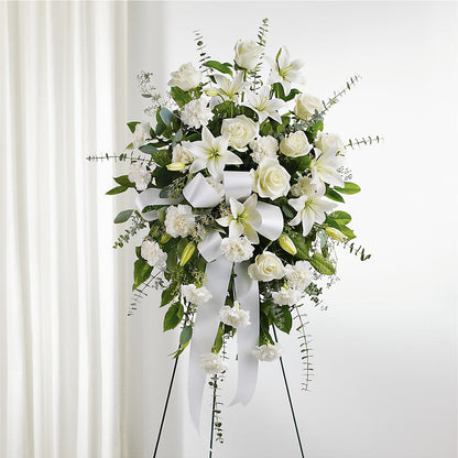 With Care Standing Spray – MOM'S FLOWERS, Springfield OH