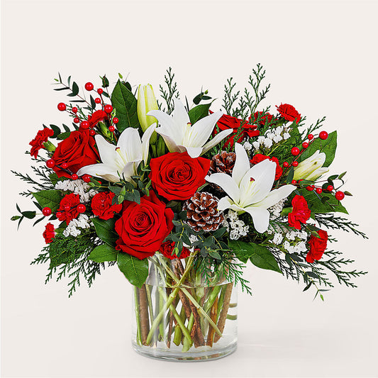 Best in Snow Bouquet – MOM'S FLOWERS, Springfield OH