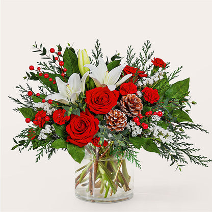 Best in Snow Bouquet – MOM'S FLOWERS, Springfield OH